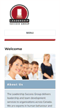 Mobile Screenshot of leadershipsuccessgroup.com